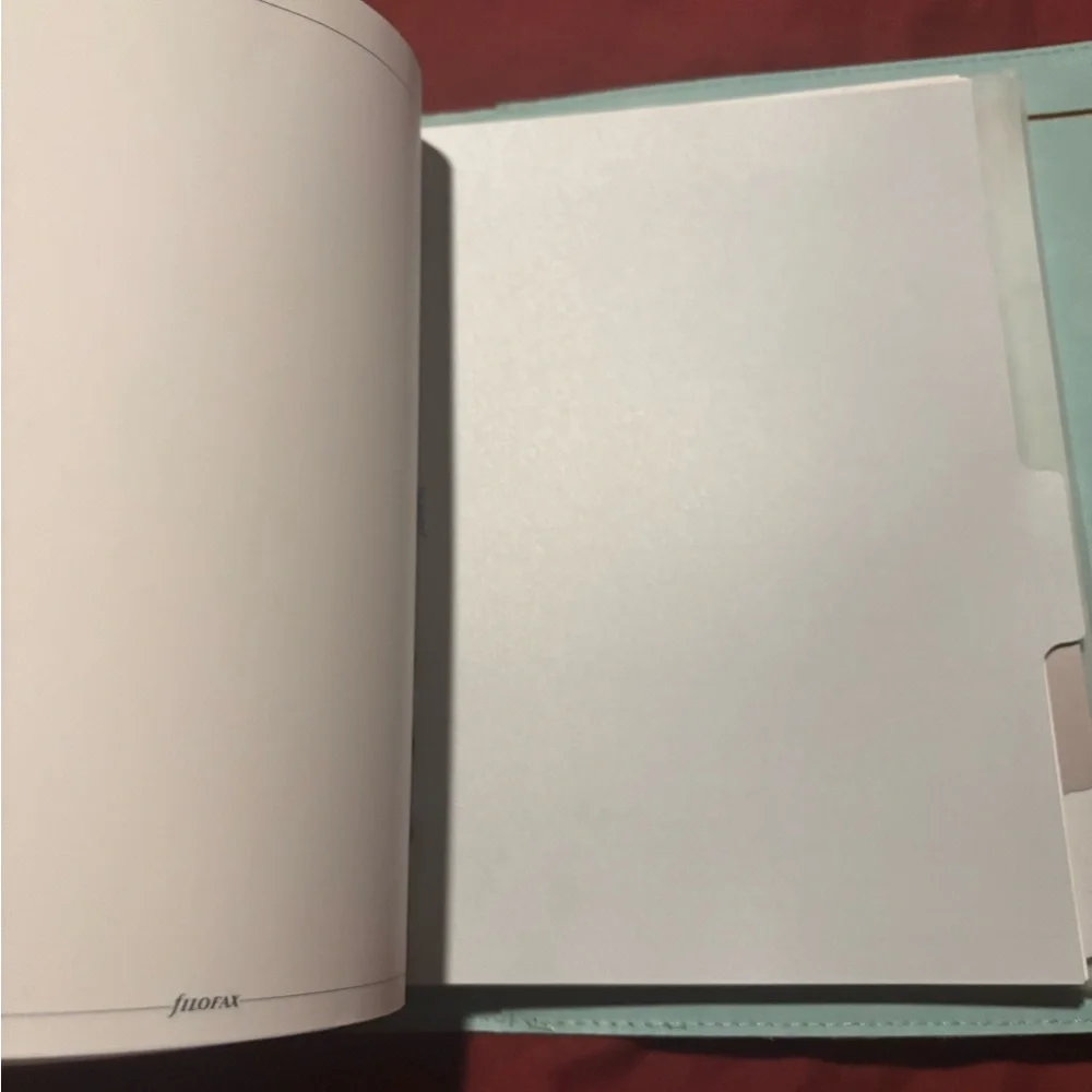 filoFAX Light Gray Leather Organizer